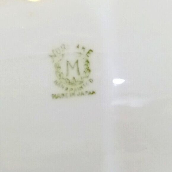 Antique Noritake Porcelain Sushi Serving Dish & Six Matching Sauce Dips/Cellars - Picture 9 of 9